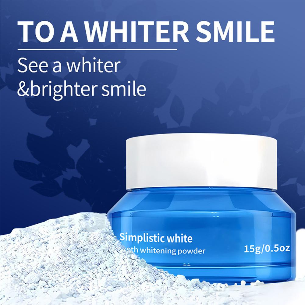 Teeth Whitening Near Me - Simplistic White Teeth Whitening Powder Stain