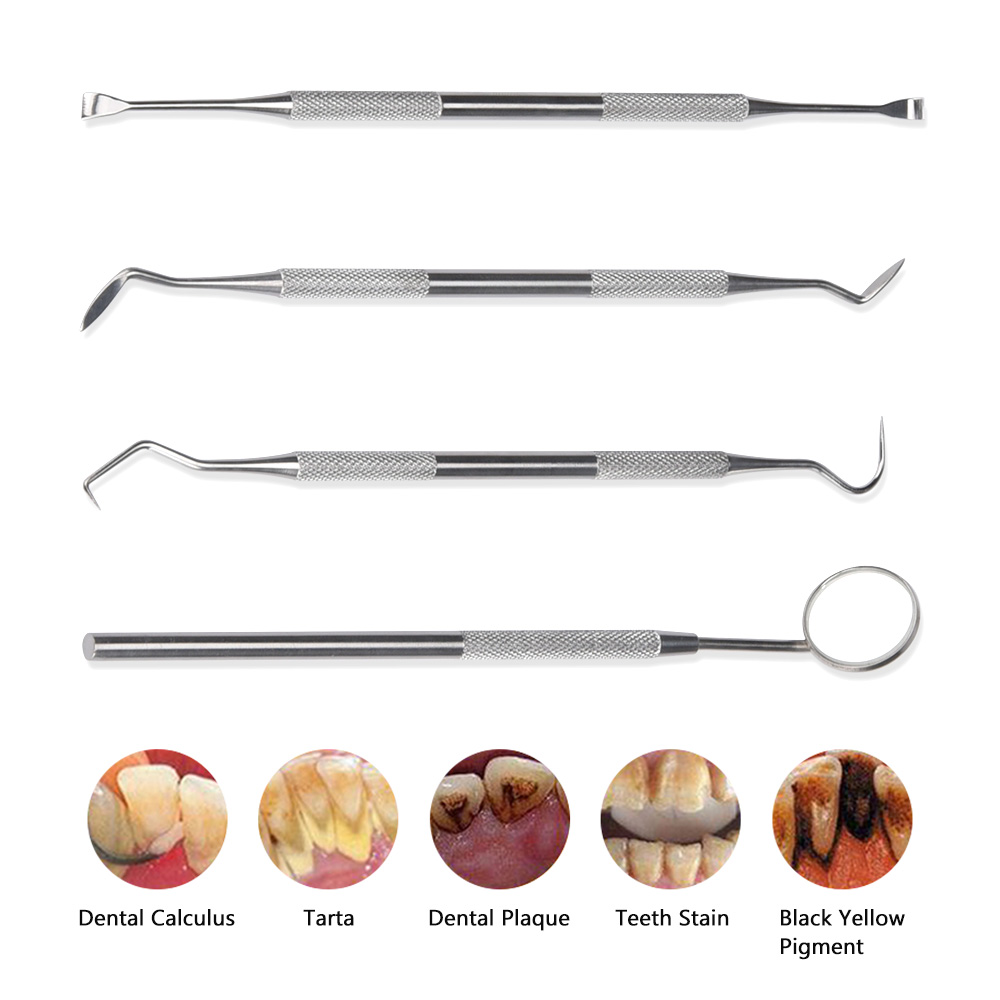 4Pcs Set Tartar Scraper Scaler - огляд і ціна Teeth Whitening Mouthwash
