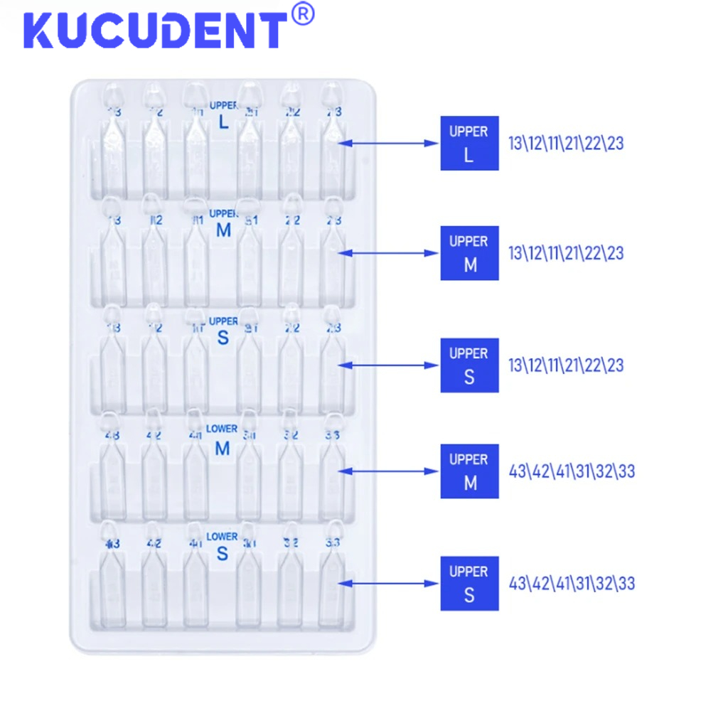 30pcs/Set Dental Veneer Mould  - огляд і ціна Teeth Whitening Moulds
